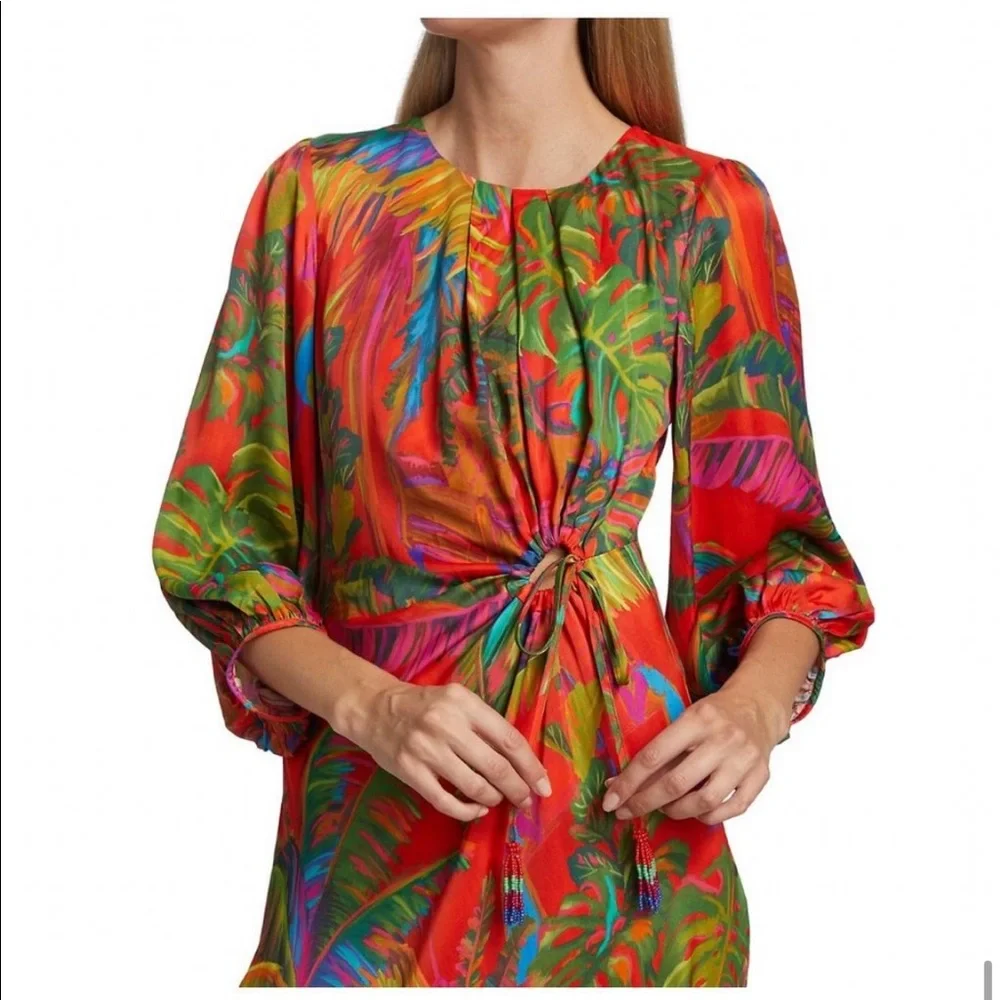 FARM Rio Jungle Cutout Midi Dress - Picture 5 of 11